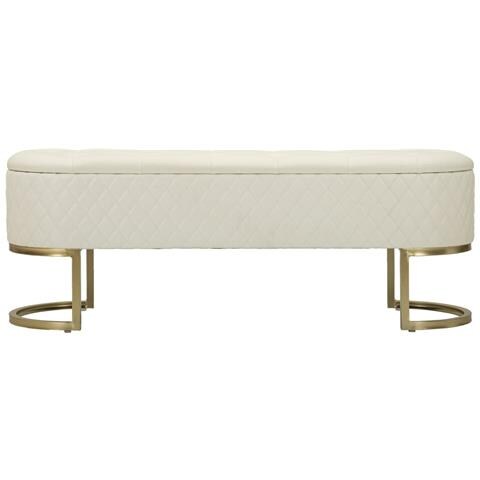 Panca Con Portaoggetti Mf302 - Bianco - Legno - 120x40x43 Cm - Foto 8