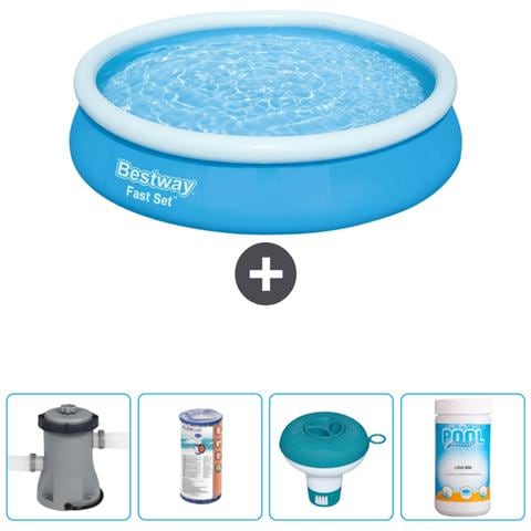 Piscina Fuori Terra - In Giro - 366x76 Cm - Blu - Include Accessori Coordinati Cb53 - Foto 1