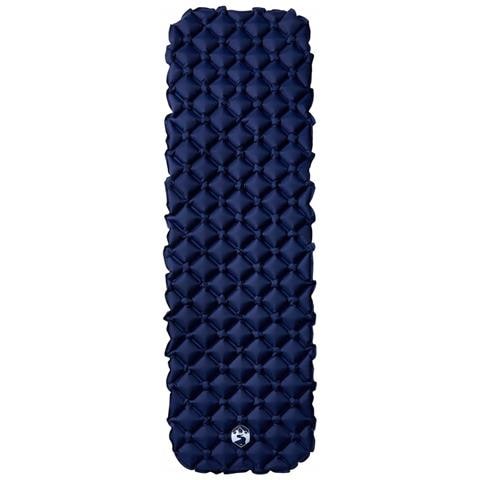 Materasso Campeggio Gonfiabile 1 Persona Blu Marino 190x58x6 cm - Foto 2