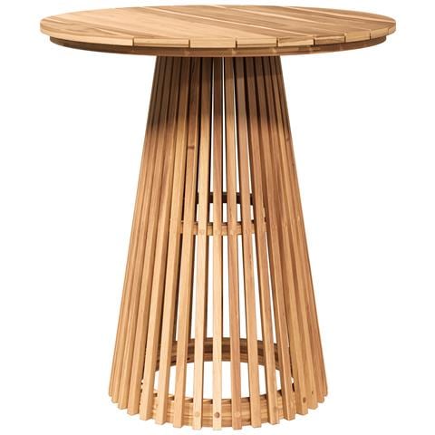 Tavolo da Pranzo da Giardino Ø70x75 cm in Legno Massello di Teak - Foto 1