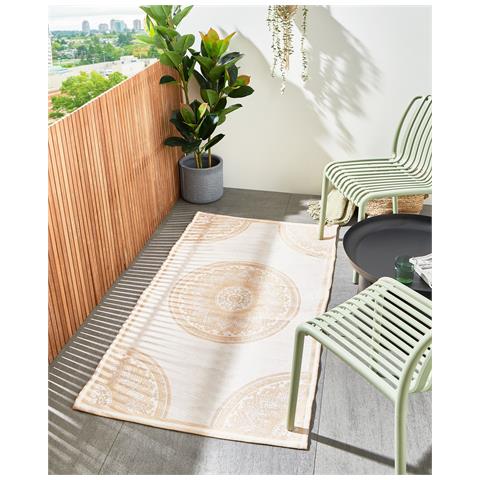 Tappeto Per Esterni Hubli 80 X 150 Cm Beige - Foto 1
