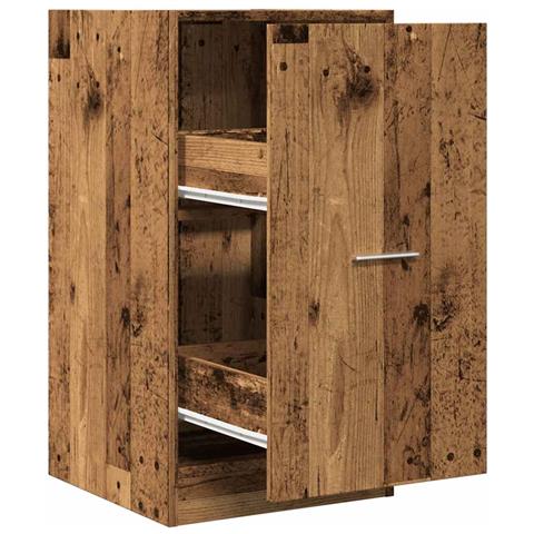 Armadietto da Farmacia Legno Vecchio 40x41x77,5cm in Truciolato - Foto 1