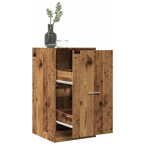 Armadietto da Farmacia Legno Vecchio 40x41x77,5cm in Truciolato - Foto 2