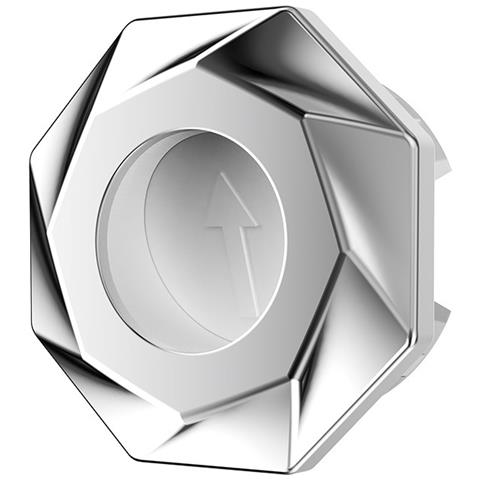 Copertura Decorativa Di Chiusura Antiodore Per Troppopieno Lavabo (argento, Set Da 2) - Foto 1