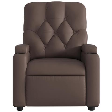 Poltrona Massaggiante Elettrica Marrone in Similpelle - Foto 9