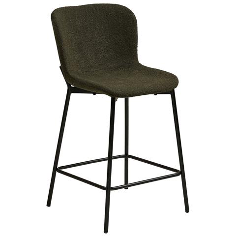 Set Di 2 Sgabelli Alti Maceda - Nero - Poliestere - 47x55x95 Cm - Foto 1