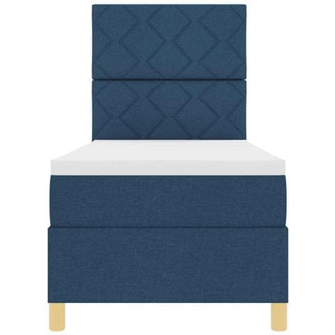Letto a molle con materasso Blu 80 x 200 cm Tessuto - Foto 9