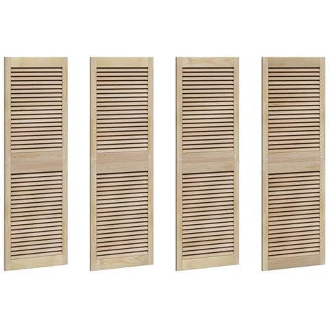 Porta per Armadio 4 pcs Naturale 140.5 x 2.1 x 49.5 cm - Foto 1
