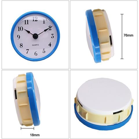 Movimento Orologio Al Quarzo Hr1688 Con Lancetta Dei Secondi, Cornice Blu E Quadrante Bianco - Foto 2