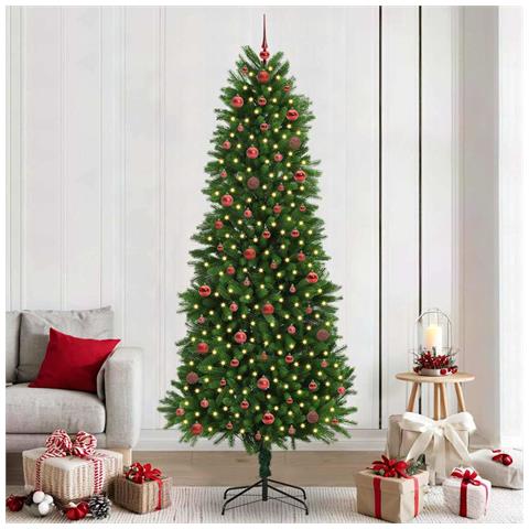 Albero di Natale con 300 LED con supporto Verde 240 cm PE - Foto 2