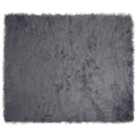 Tappeto Pecora Tafalla Antracite 200 x 280 cm Poliestere - Foto 1