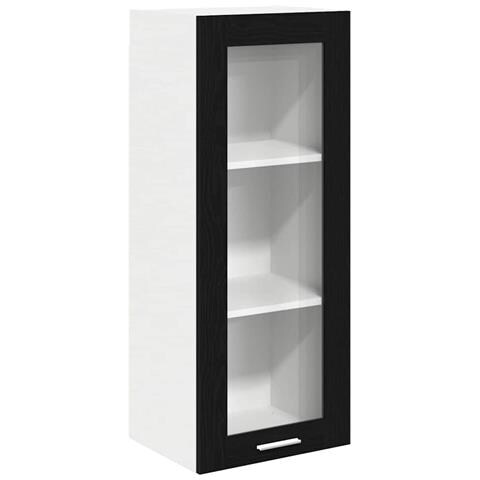 Armadio pensile con porta Riga Rovere Nero 40 x 31 x 100 cm - Foto 1