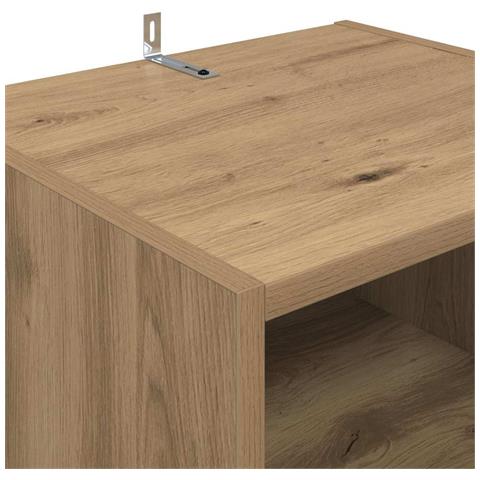 Mobile TV Rovere artigianale 160 x 35 x 55 cm Legno multistrato - Foto 9