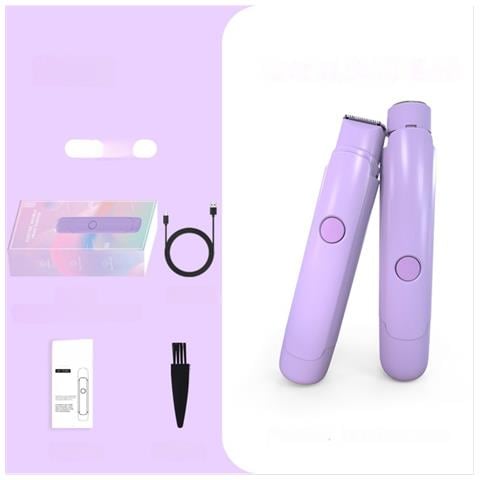 Rasoio Elettrico A Doppia Testina - Wet & Dry, Epilatore Ricaricabile Per Il Corpo Purple - Foto 1