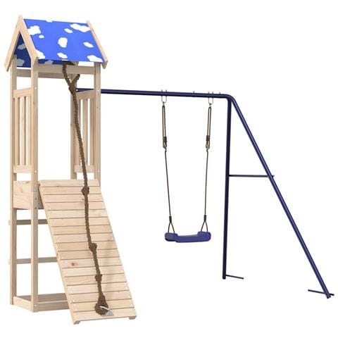 Set da Gioco da Esterno in Legno Massello di Pino - Foto 1