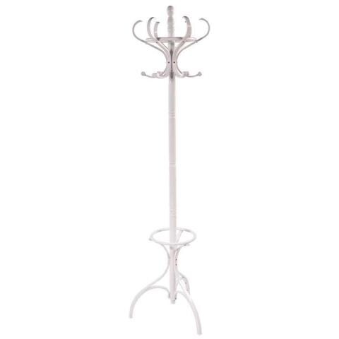Appendiabiti Da Terra In Legno Bianco 31x44x179hcm - Foto 1