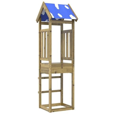 Torre da Gioco Marrone Legno Impregnato Solido - Foto 1