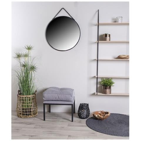 Specchio Con Cornice Trapani-argento-metallo-2x60x60 Cm - Foto 2