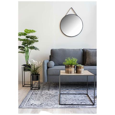 Specchio Con Cornice Trapani-argento-metallo-2x60x60 Cm - Foto 4