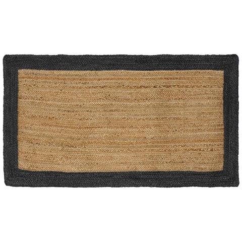 Tappeti per area Grigio Scuro 80 x 150 cm Juta - Foto 1