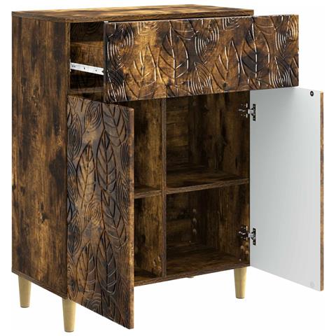 Credenza Rovere Fumo 66 x 34,5 x 90 cm Legno ingegnerizzato - Foto 2