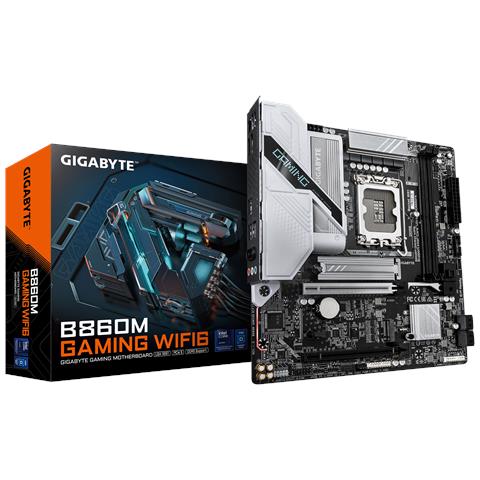 B860M GAMING WIFI6 Scheda Madre - Intel Core Ultra Series CPUs, 8+1+2 Phases VRM, fino a 9066MHz DDR5, 1xPCIe 5.0 + 1xPCIe 4.0 M. 2, 2.5GbE LAN, WIFI 6, USB 3.2 Gen 1 - Foto 1