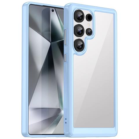 Custodia In Silicone ""outer Space"" Con Bordo In Gel Per Samsung Galaxy S25 Ultra - Blu - Foto 1