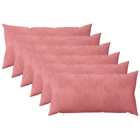 Cuscino con cuscino HEERLEN 6 pz Rosa Velluto - Foto 1