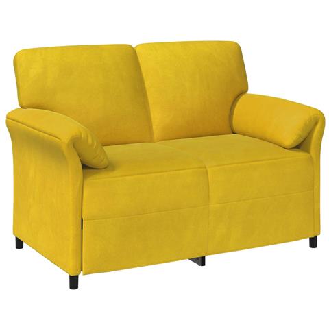 Set di divani 2 pz Giallo Velluto - Foto 2