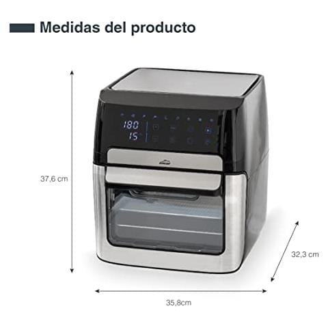 69513 - Friggitrice ad aria AirePro senza olio, 12 l, 1700 W, 9 programmi - Foto 3