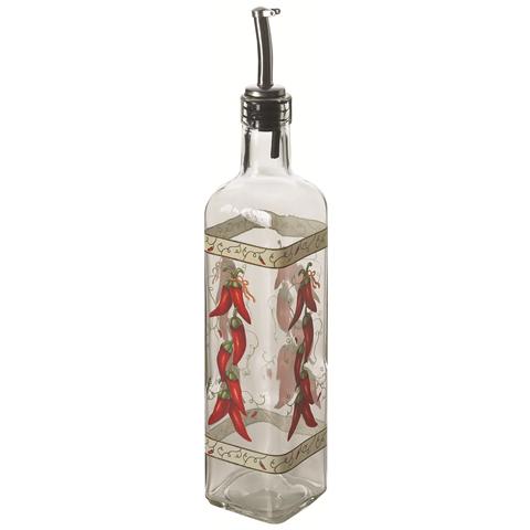 Oliera Decorata in Vetro Peperoncino 473 ml - Foto 1