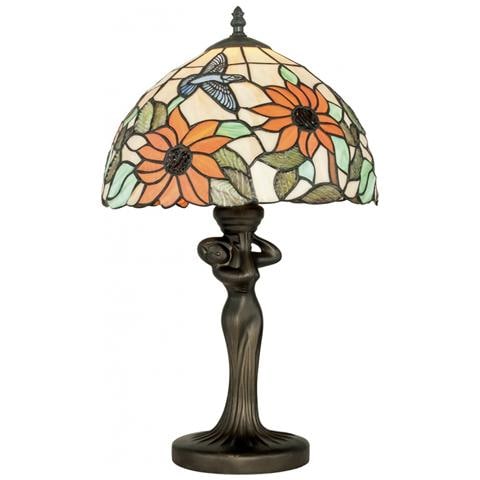 I-DAFNE-LG1 - Lampada da tavolo con motivi floreali e scultura 60 watt E27 - Foto 2