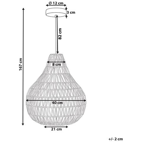 Lampada A Sospensione Beige Sabbia Molopo - Foto 16
