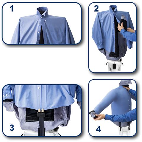 Stira Camicie Asciuga E Stira In Automatico Camicie, Polo, Felpe. . . Stiratrice Sistema Stirante Ferro Stiro Verticale Asciugatrice Stiratore Stirasciugatore Made In Italy Sa03 F4 - Foto 6