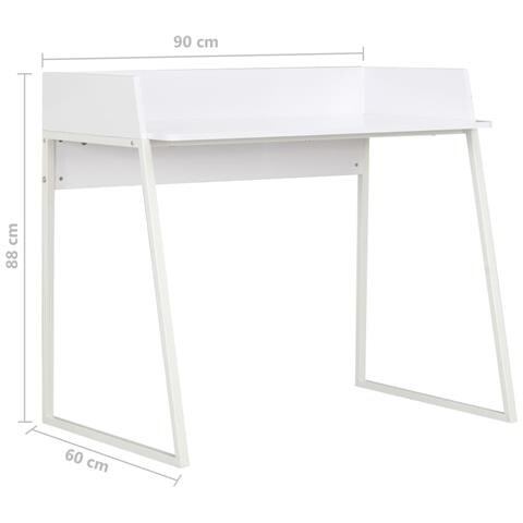 Scrivania Bianca 90x60x88 cm - Foto 6