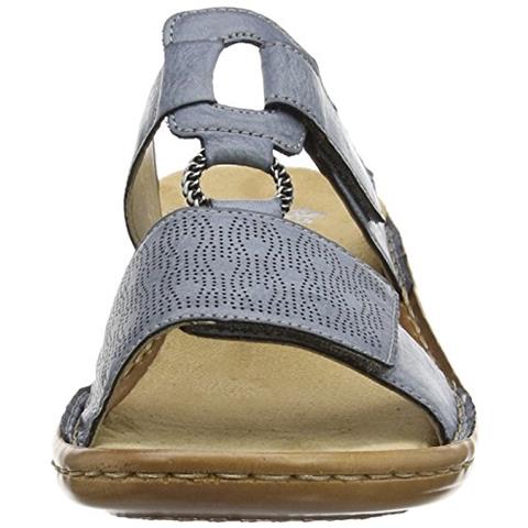 Donna Zoccoli E Sabot 60885, La Signora Mules, Pantofole Da Giardino Della Suola Piattaforma, Azur / 12.40 Eu / 6.5 Uk - Foto 2