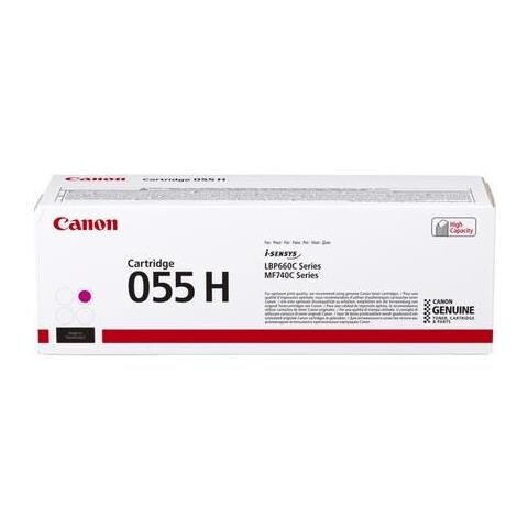 055 H - Hohe Ergiebigkeit - Magenta - Original - Tonerpatrone - Fr i-SENSYS Lbp663cdw, Lbp664cx, Mf742cdw, Mf744cdw, Mf746cx (3018c004) - Foto 1