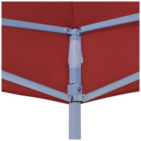Tetto per Tendone per Feste 4x3 m Rosso Borgogna 270 g / m² - Foto 2