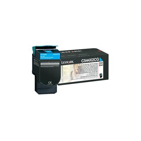 0C544X2CG Toner Originale Ciano per C 544 DN / 546 DTN Capacità 4000 Pagine - Foto 1
