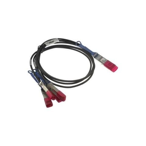 QSFP28 - 4 x SFP28, 3 m 3m QSFP28 Nero, Rosso cavo a fibre ottiche - Foto 1