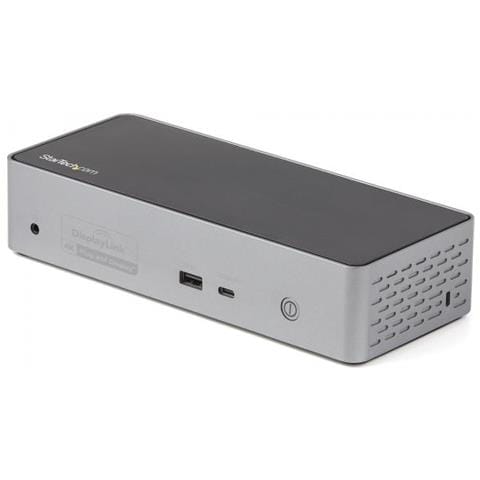 StarTech.com Docking Station USB C - Quad Monitor DisplayPort/HDMI 4K 60Hz - Dock USB-C Multi HDMI/DP, Power Delivery 100W - Hub USB con 1 Porta USB Type-C e 3 Porte USB-A, Ethernet, Audio - Foto 1