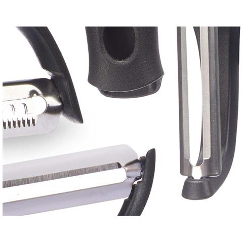 Set Di Pelapatate Acciaio Inossidabile Polipropilene Abs (24 Unità) Testine Intercambiabili 3 Pezzi - Foto 2