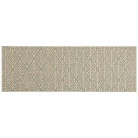 Tappeto Da Cucina Lavabile Foglie 60x180 Cm In Velluto - Foto 2