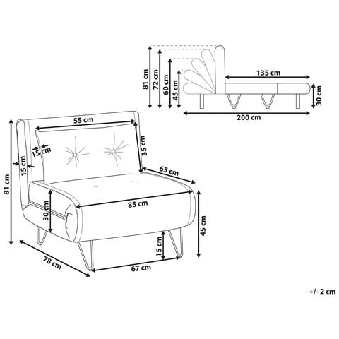 Divano Letto Singolo Vestfold Velluto Verde Scuro - Foto 10