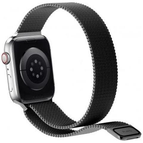 Cinturino Per Apple Watch 38-41mm Milanese Acciaio, Nero - Foto 2