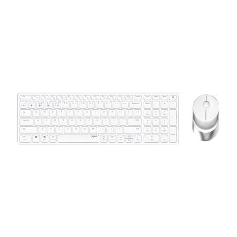 Tastiera e Mouse Wireless 00215375  (Layout Tedesco) Colore Bianco - Foto 1