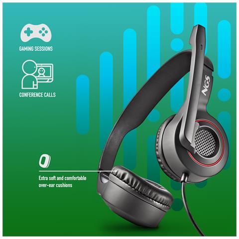 MSX 10 PRO Auricolare Cablato A Padiglione Giocare Nero - Foto 5