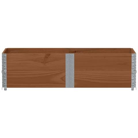 Poggiapiedi Da Giardino Marrone 150x50cm Legno Massello Di Pino - Foto 3