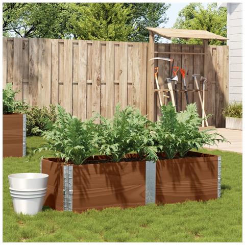 Poggiapiedi Da Giardino Marrone 150x50cm Legno Massello Di Pino - Foto 1