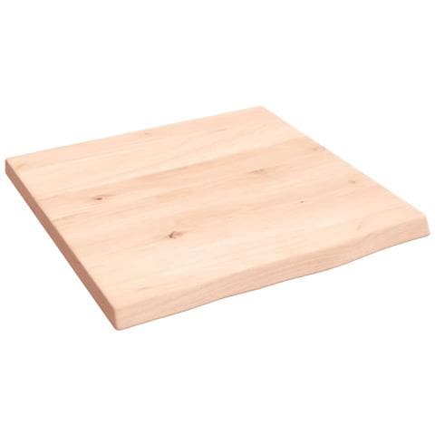 Piano Bagno 40x40x2 Cm In Legno Massello Non Trattato - Foto 2